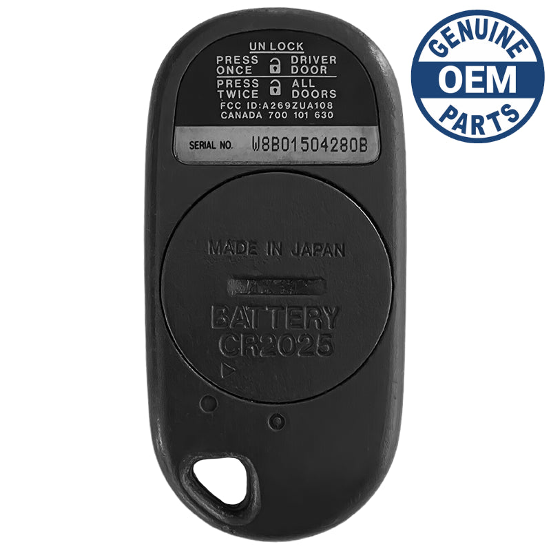 2001 Acura CL Regular Remote PN: 72147-S3M-A21