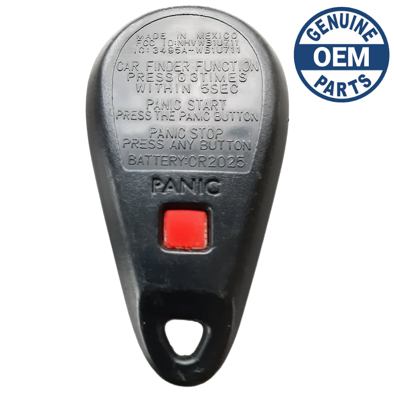 2002 Subaru Forester Remote FCC ID: NHVWB1U711 PN: 88036-XA010