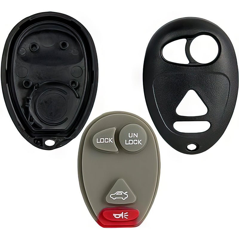 Buick Oldsmobile Pontiac Replacement Case and Button Pad for L2C0007T 10335582 10335588 with Trunk Button