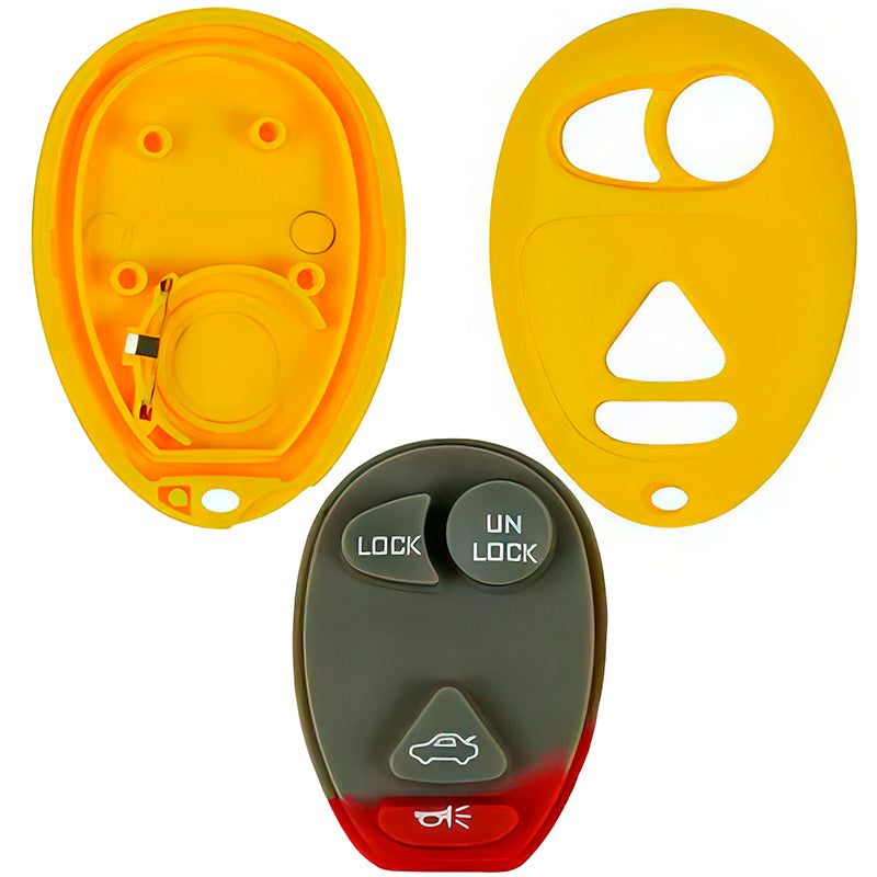 Buick Oldsmobile Pontiac Replacement Case and Button Pad for L2C0007T 10335582 10335588 with Trunk Button