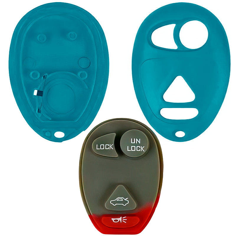 Buick Oldsmobile Pontiac Replacement Case and Button Pad for L2C0007T 10335582 10335588 with Trunk Button