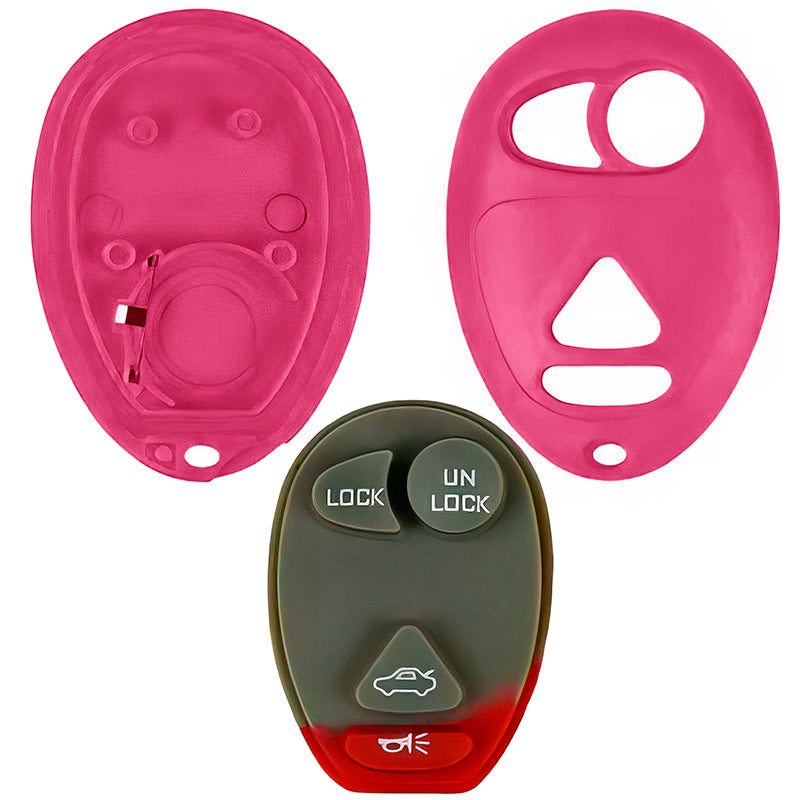 Buick Oldsmobile Pontiac Replacement Case and Button Pad for L2C0007T 10335582 10335588 with Trunk Button