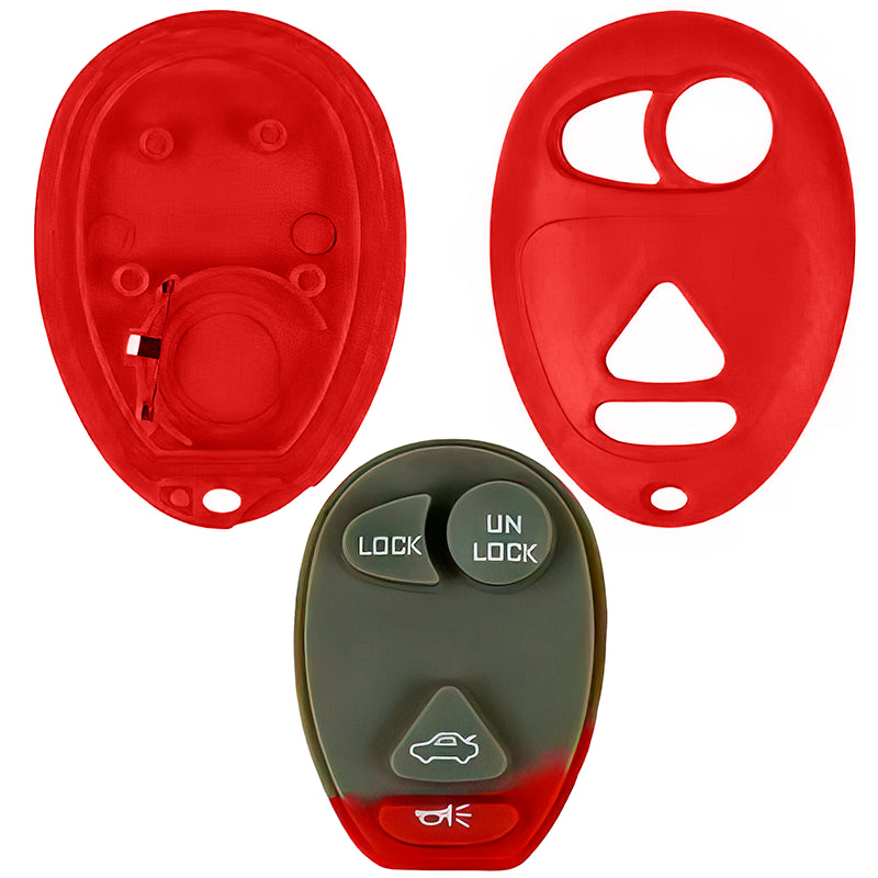 Buick Oldsmobile Pontiac Replacement Case and Button Pad for L2C0007T 10335582 10335588 with Trunk Button