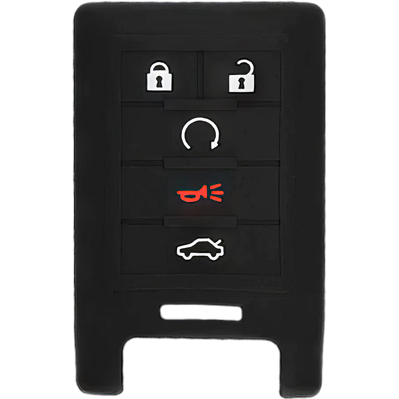 thumbnail image 2 of Silicone Key Fob Cover For Cadillac 5-Button Smart Remote – Black 2 of 6