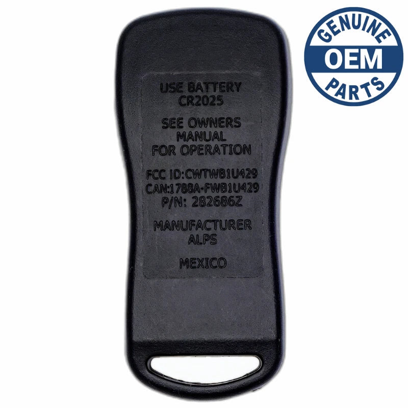 2009 Nissan Sentra Remote CWTWB1U429 26268-6Z700