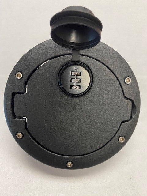 JEEP WRANGLER JK LOCKING FUEL COVER WITH COMBINATION LOCK PL3010