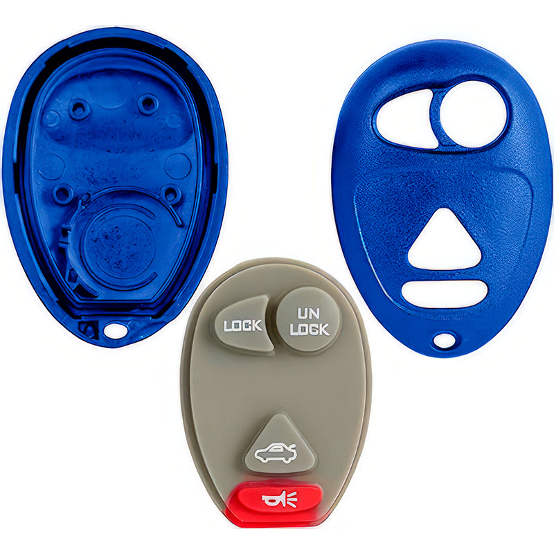 Buick Oldsmobile Pontiac Replacement Case and Button Pad for L2C0007T 10335582 10335588 with Trunk Button