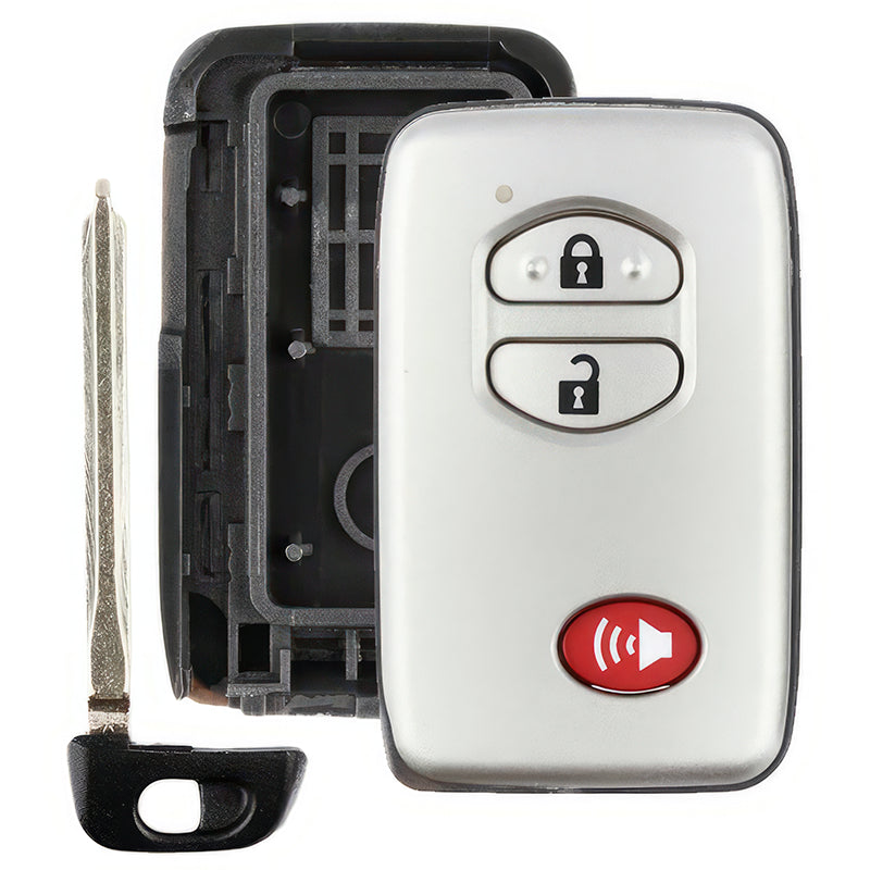 Grey Toyota 3 Button Replacement Case HYQ14AAB HYQ14ACX