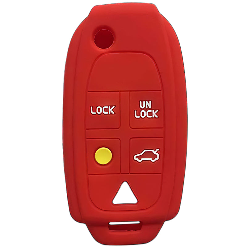 Silicone Key Fob Cover For Volvo 5 Buttons Flip Key Remote