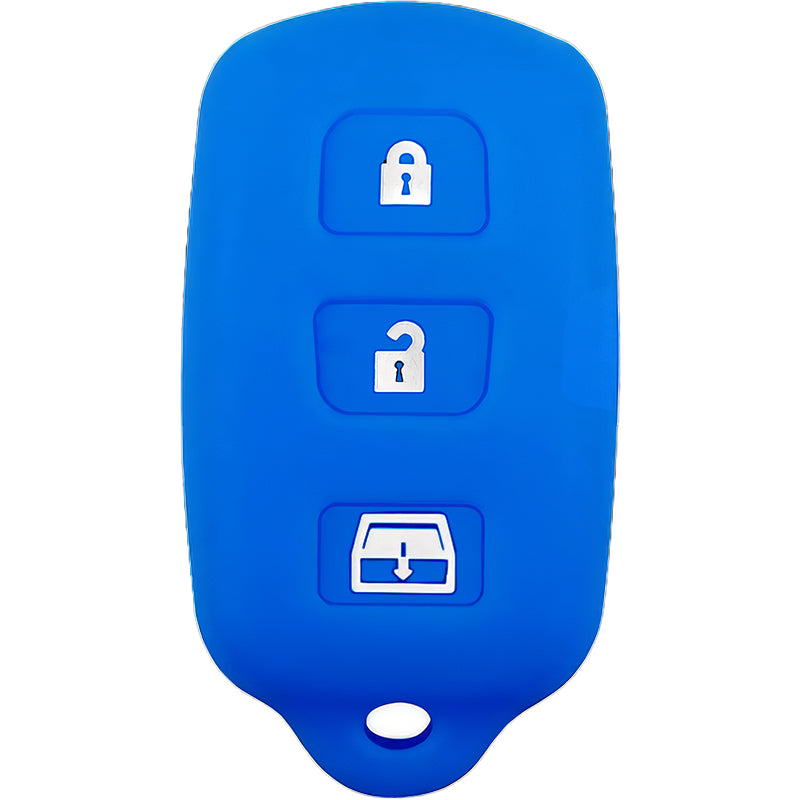 Silicone Key Fob Cover For Toyota 4 Buttons Regular Remote