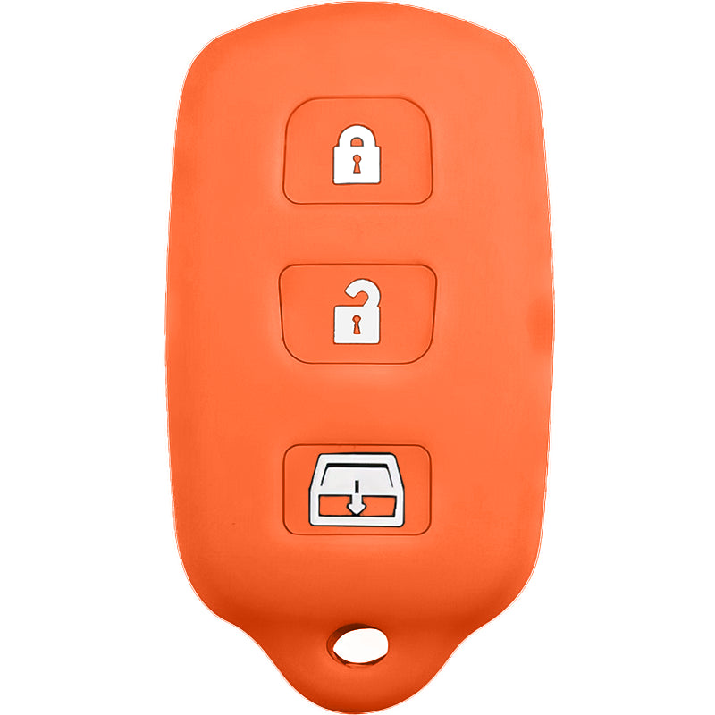 Silicone Key Fob Cover For Toyota 4 Buttons Regular Remote