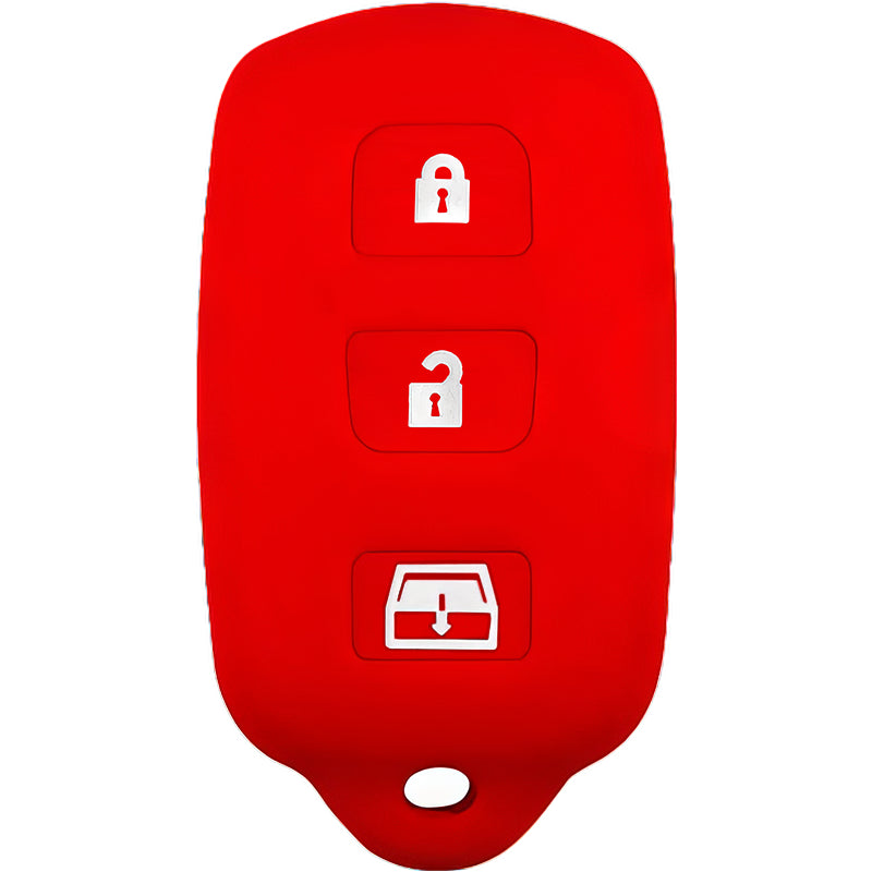 Silicone Key Fob Cover For Toyota 4 Buttons Regular Remote