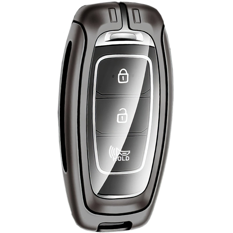 Zinc Alloy Leather TPU Car Key Case Cover for Hyundai FCC ID: TQ8-FOB-4F30, NYOSYEC4FOB1608