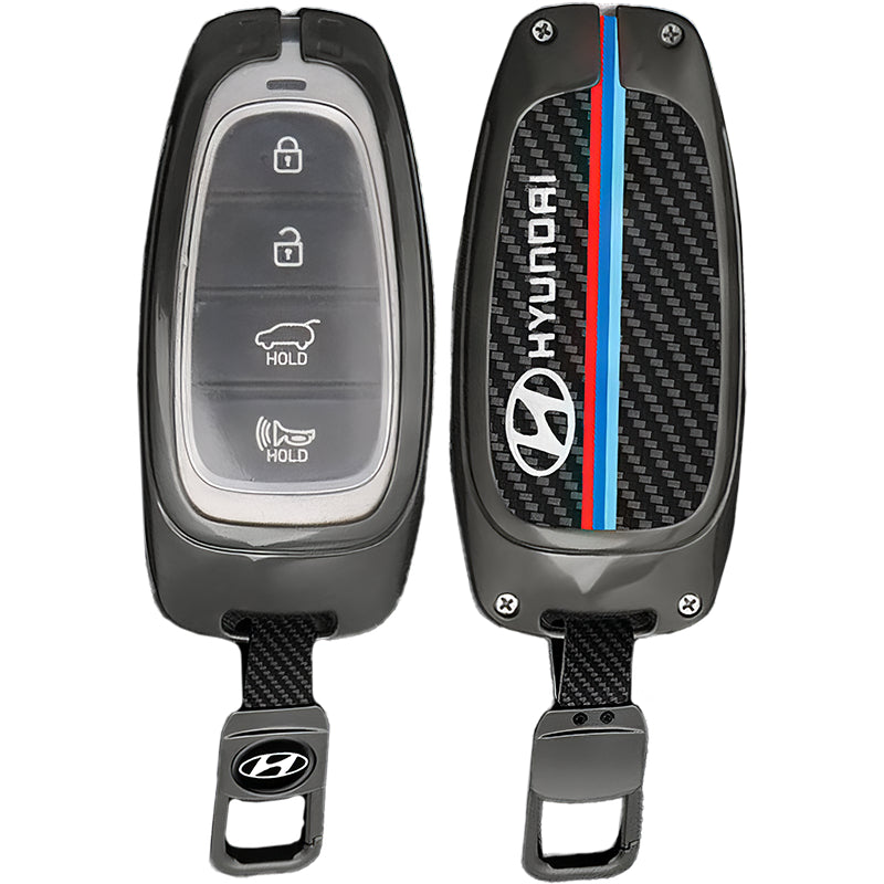 Zinc Alloy TPU Car Key Case Cover for Hyundai FCC ID: TQ8-FOB-4F20, TQ8-FOB-4F28