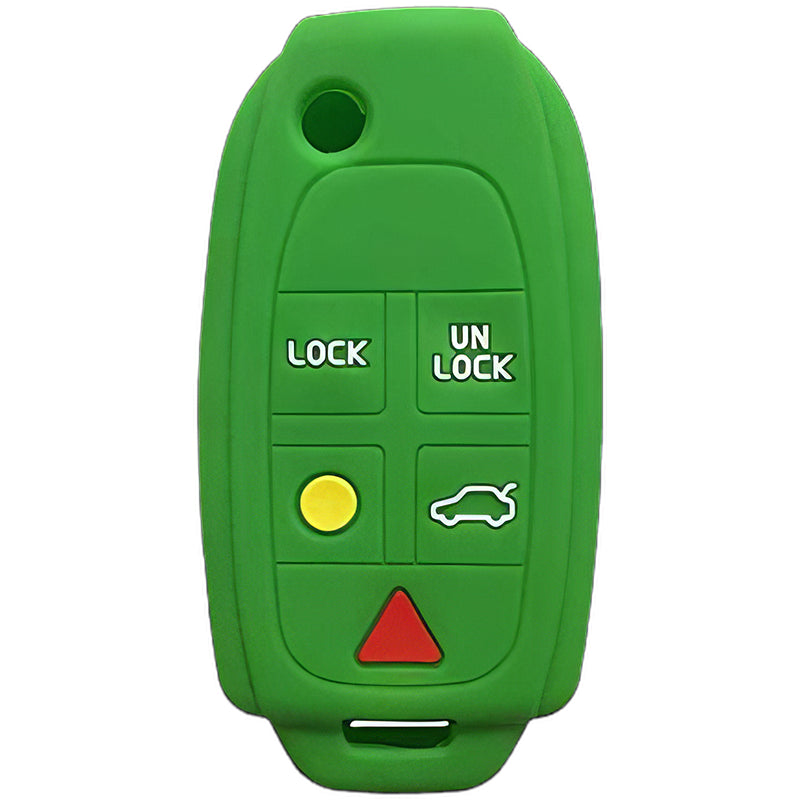 Silicone Key Fob Cover For Volvo 5 Buttons Flip Key Remote