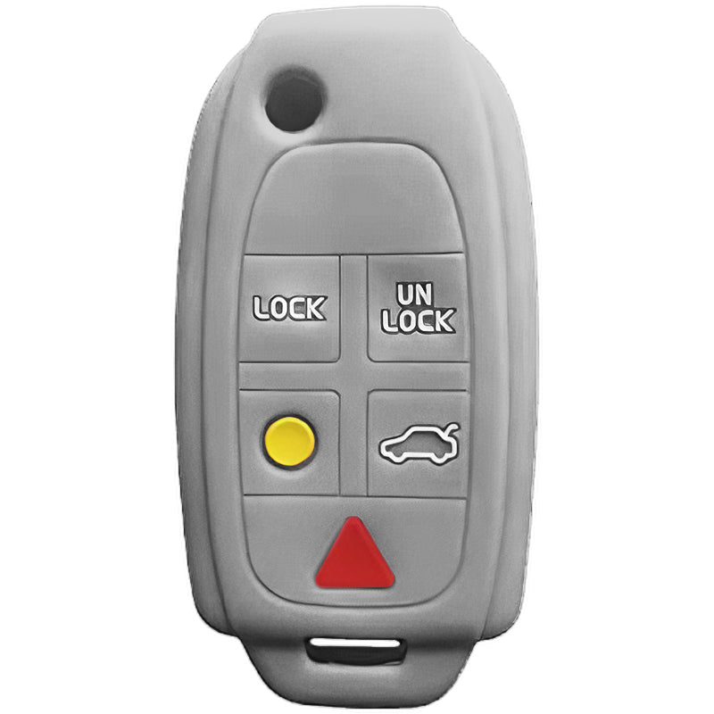 Silicone Key Fob Cover For Volvo 5 Buttons Flip Key Remote