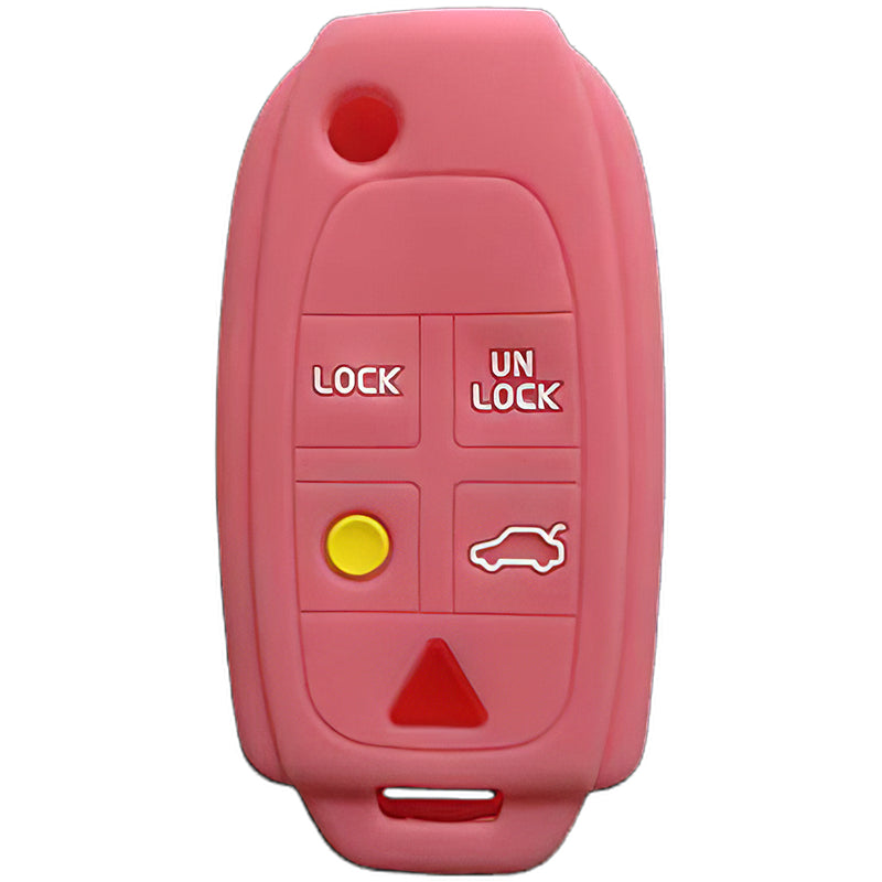 Silicone Key Fob Cover For Volvo 5 Buttons Flip Key Remote