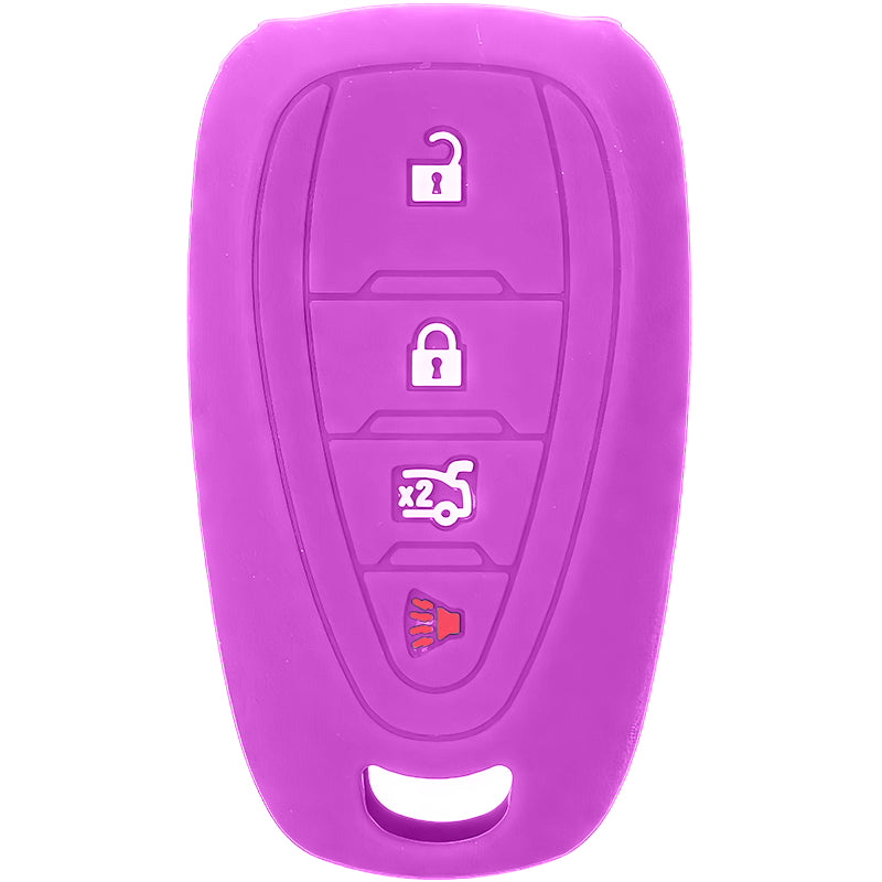 Silicone Key Fob Cover For Chevrolet 4 Buttons Smart Key Remote