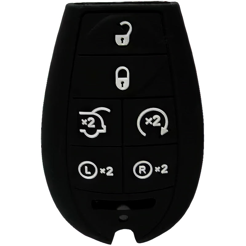 Silicone Protective Key Fob Cover For Dodge/Chrysler/Jeep 6 Buttons Fobik
