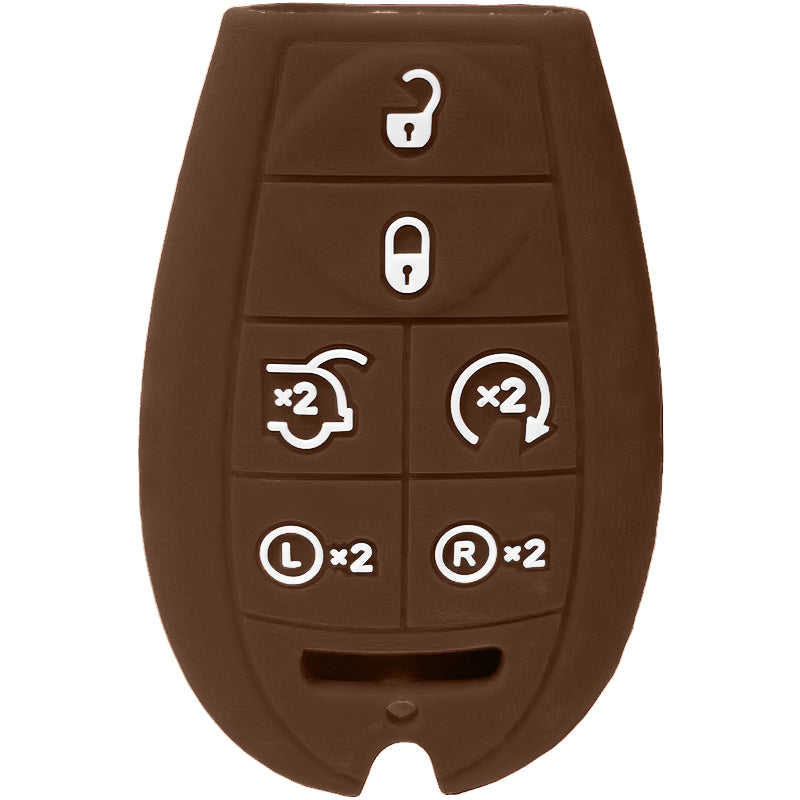 Silicone Protective Key Fob Cover For Dodge/Chrysler/Jeep 6 Buttons Fobik