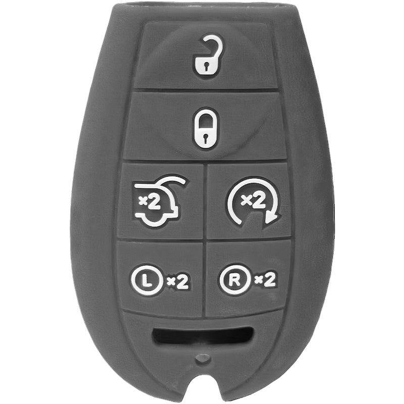 Silicone Protective Key Fob Cover For Dodge/Chrysler/Jeep 6 Buttons Fobik