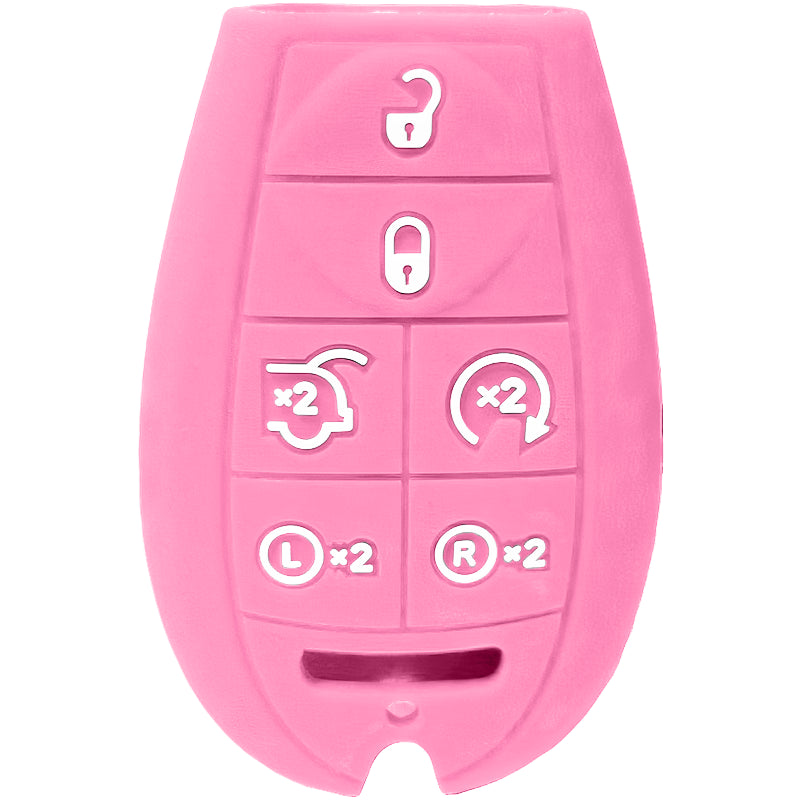 Silicone Protective Key Fob Cover For Dodge/Chrysler/Jeep 6 Buttons Fobik