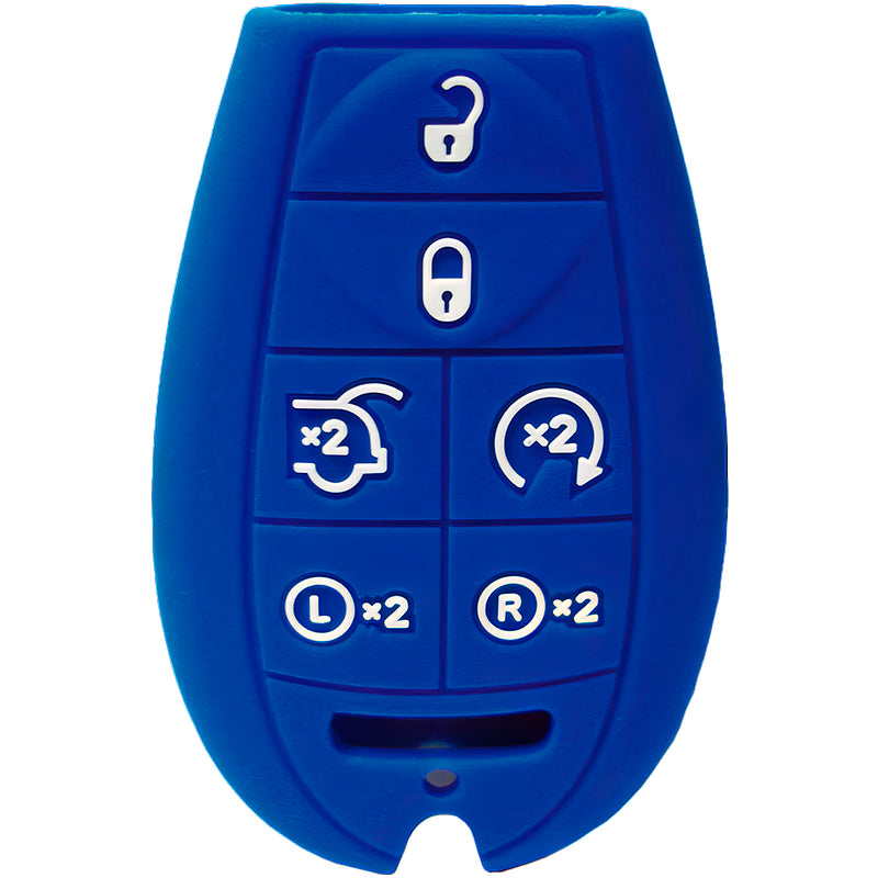 Silicone Protective Key Fob Cover For Dodge/Chrysler/Jeep 6 Buttons Fobik