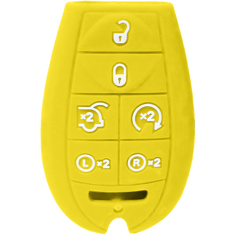 Silicone Protective Key Fob Cover For Dodge/Chrysler/Jeep 6 Buttons Fobik