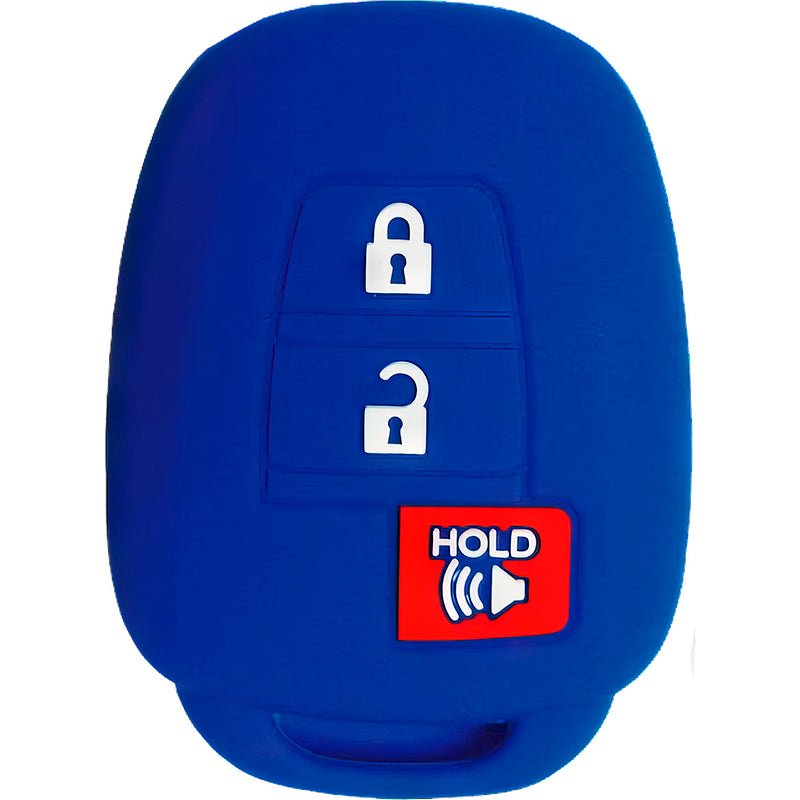 Silicone Protective Key Fob Cover For Toyota 3 Buttons Remote Head Key