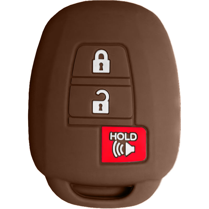 Silicone Protective Key Fob Cover For Toyota 3 Buttons Remote Head Key