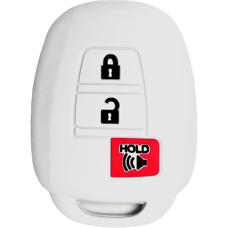 Silicone Protective Key Fob Cover For Toyota 3 Buttons Remote Head Key