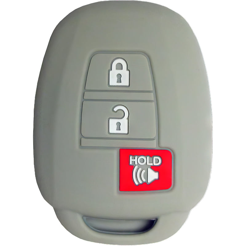 Silicone Protective Key Fob Cover For Toyota 3 Buttons Remote Head Key