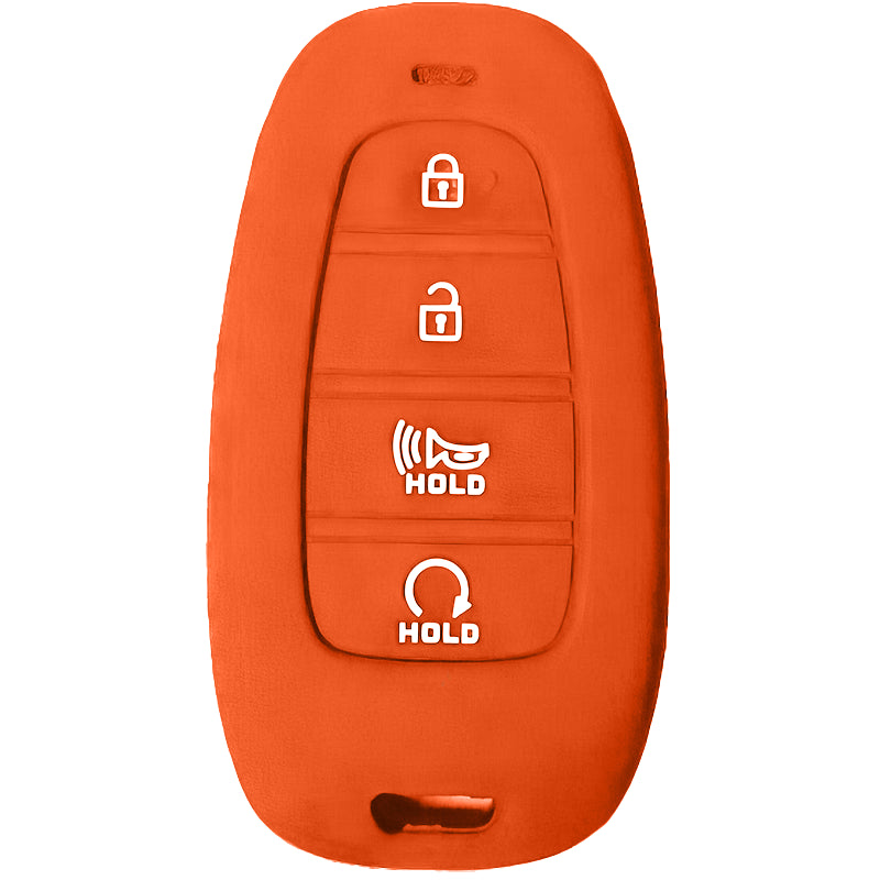 Silicone Key Fob Cover For Hyundai 4 Buttons Smart Key Remote