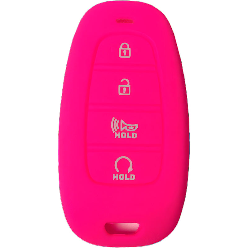 Silicone Key Fob Cover For Hyundai 4 Buttons Smart Key Remote