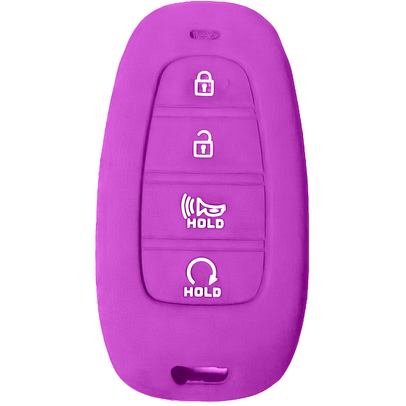 Silicone Key Fob Cover For Hyundai 4 Buttons Smart Key Remote