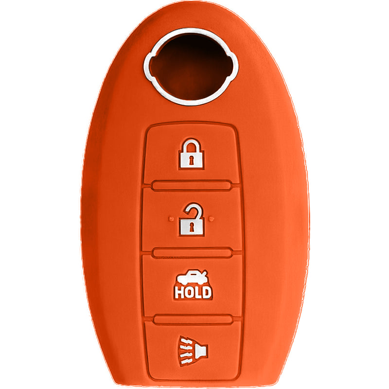 Silicone Key Fob Cover For Nissan 4 Buttons Smart Key Remote