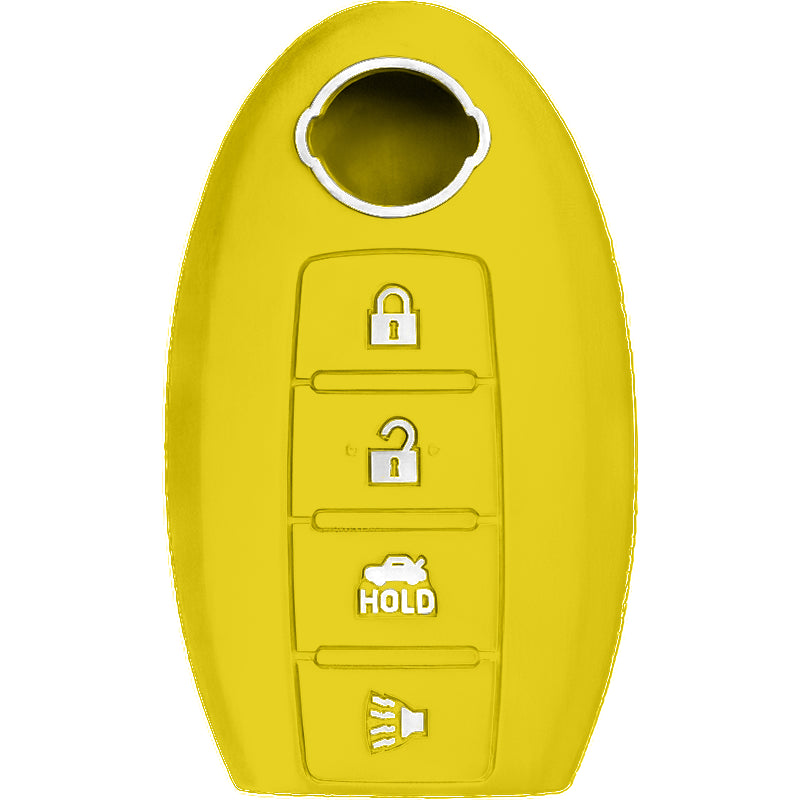Silicone Key Fob Cover For Nissan 4 Buttons Smart Key Remote