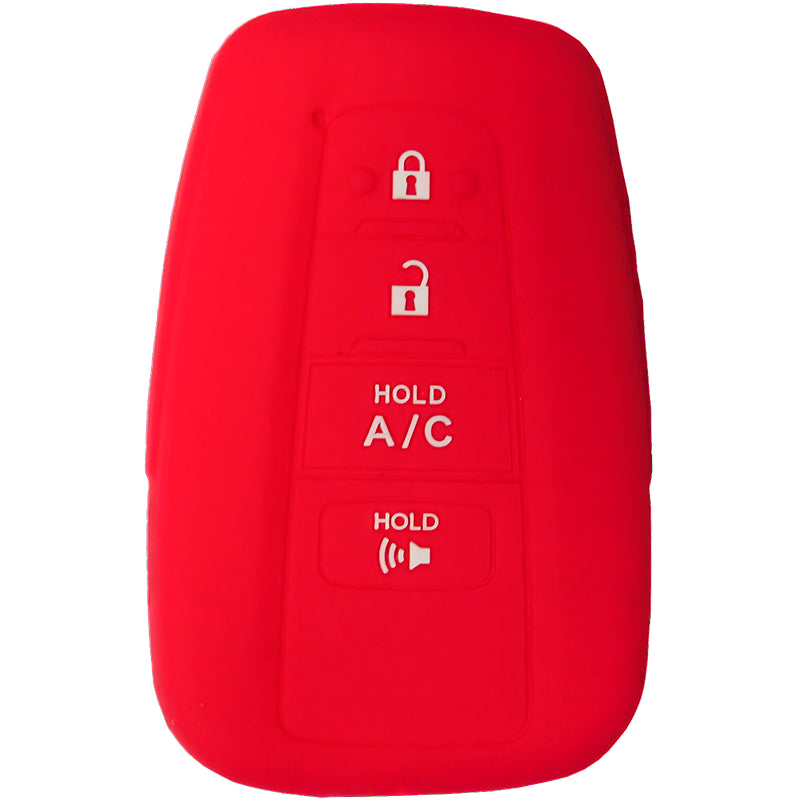 Silicone Key Fob Cover For Toyota 4 Buttons Smart Key Remote