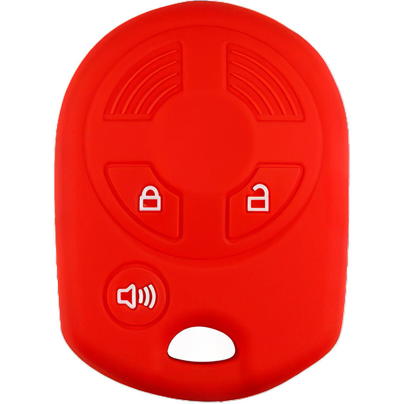Silicone Key Fob Cover For Ford 3 Buttons Remote Head Key