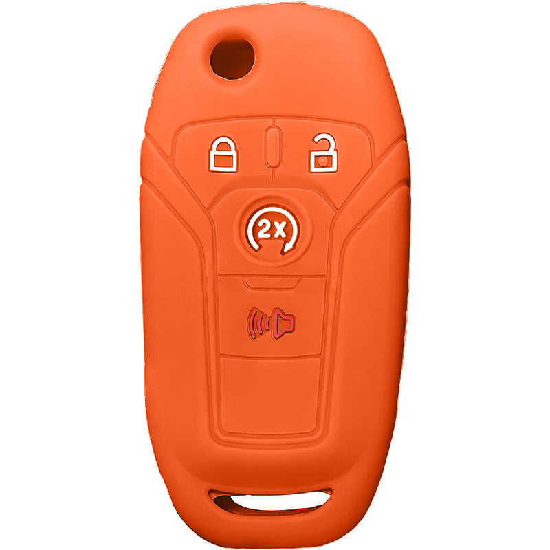 Silicone Key Fob Cover For Ford 4 Buttons Flipkey Remote