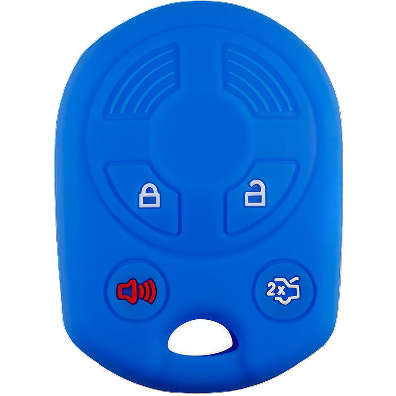 Silicone Key Fob Cover For Ford 4 Buttons Remote Head Key