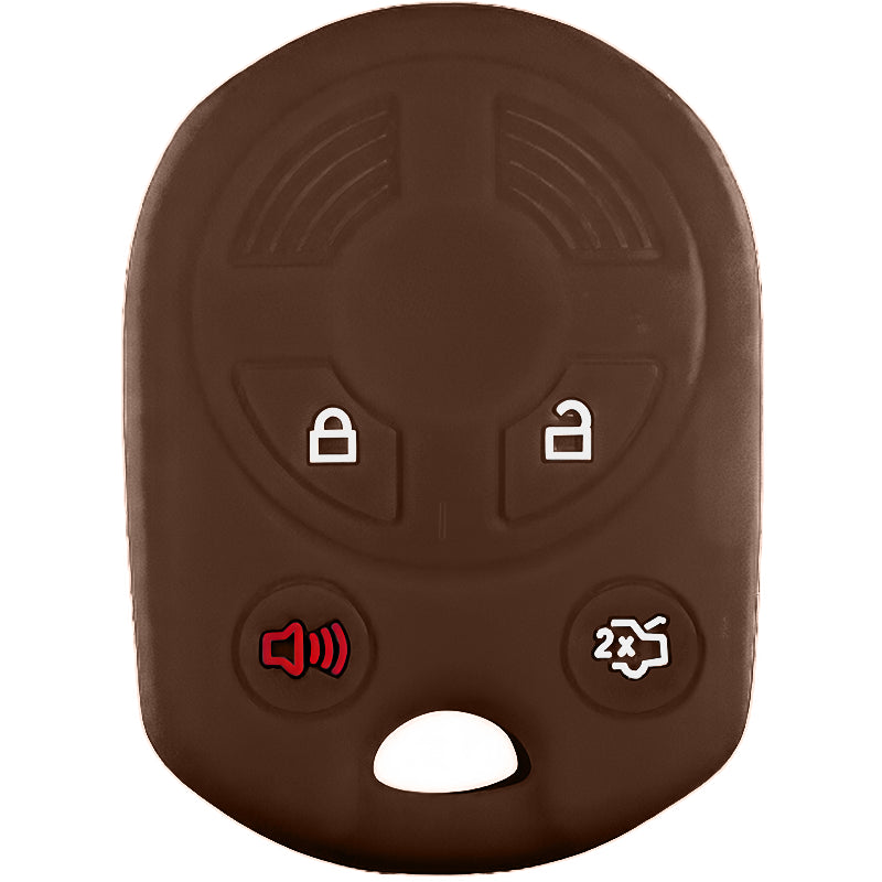 Silicone Key Fob Cover For Ford 4 Buttons Remote Head Key
