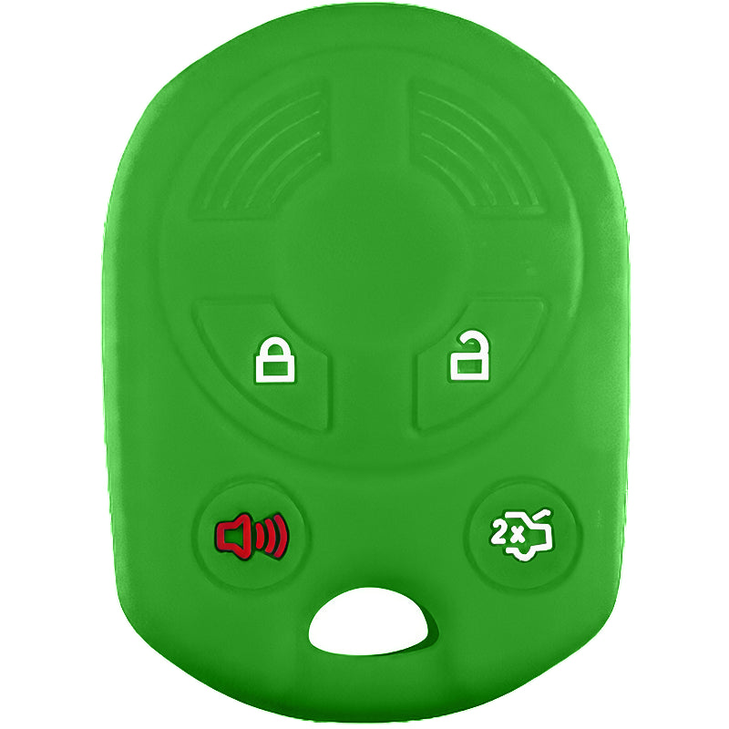 Silicone Key Fob Cover For Ford 4 Buttons Remote Head Key