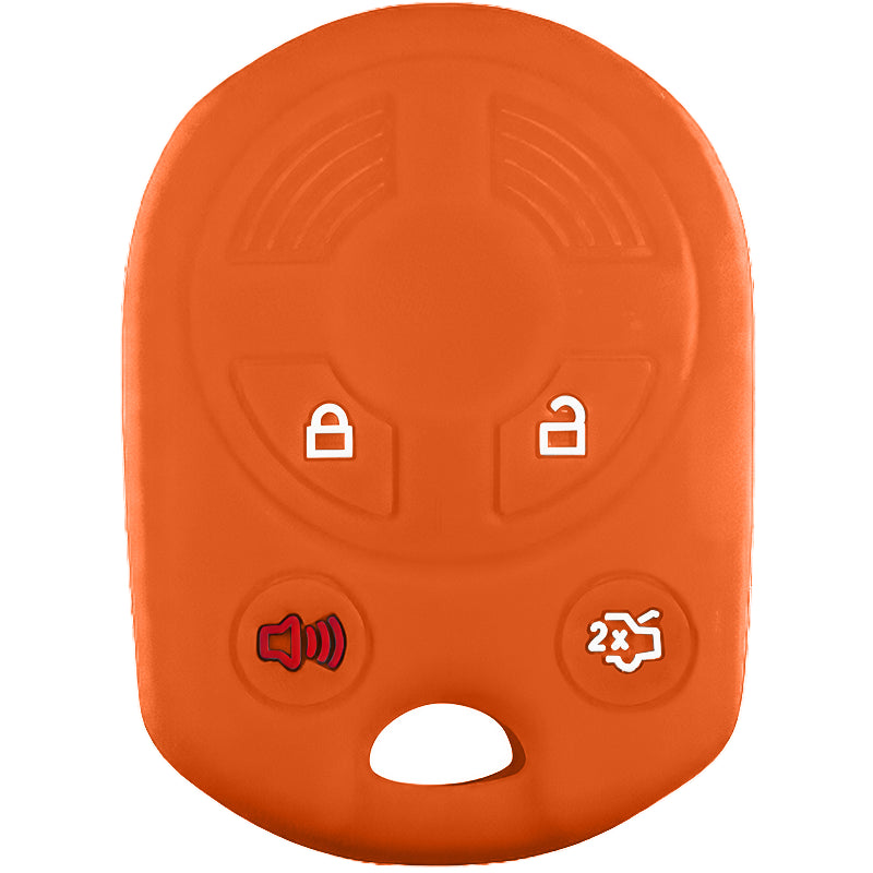 Silicone Key Fob Cover For Ford 4 Buttons Remote Head Key