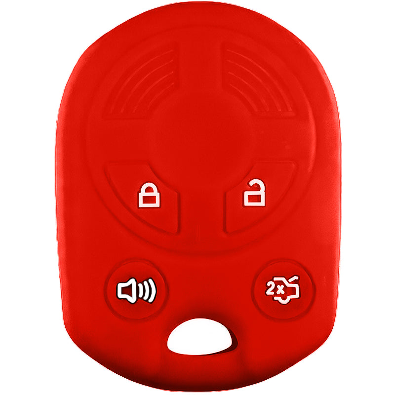 Silicone Key Fob Cover For Ford 4 Buttons Remote Head Key