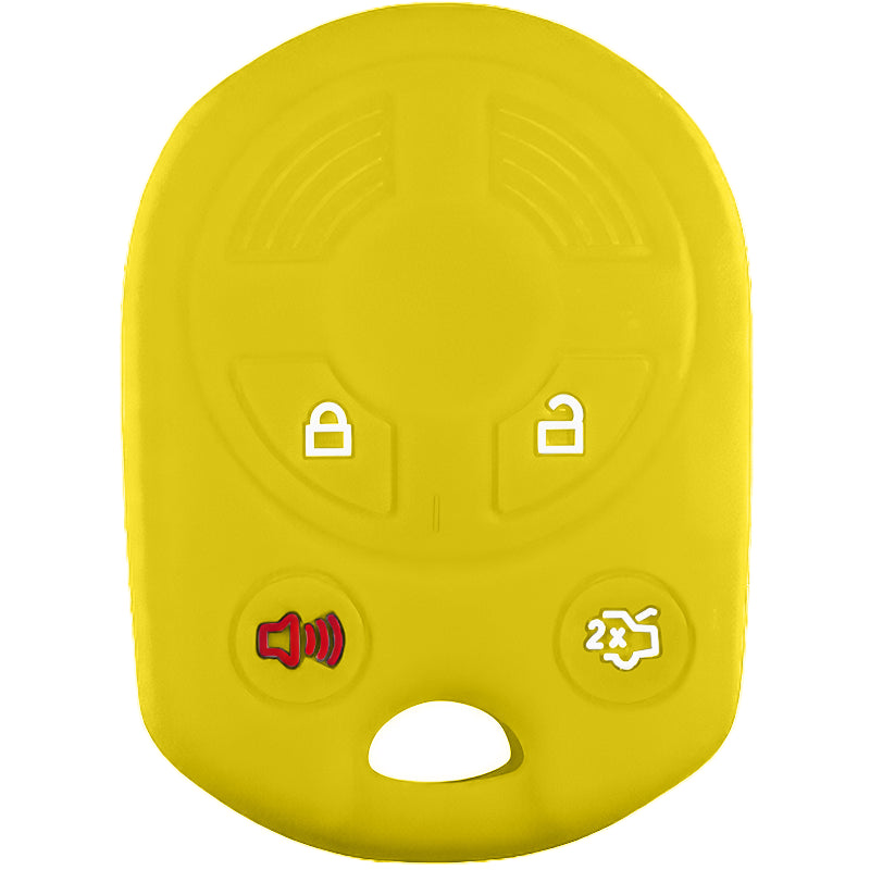 Silicone Key Fob Cover For Ford 4 Buttons Remote Head Key
