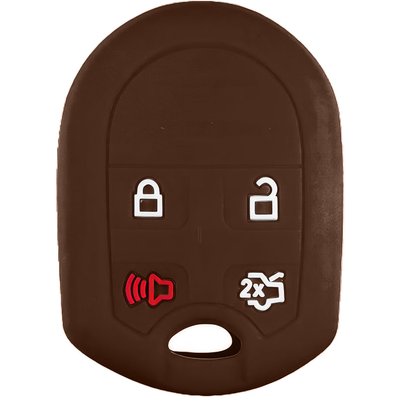 Silicone Key Fob Cover For Ford 4 Buttons Remote Head Key
