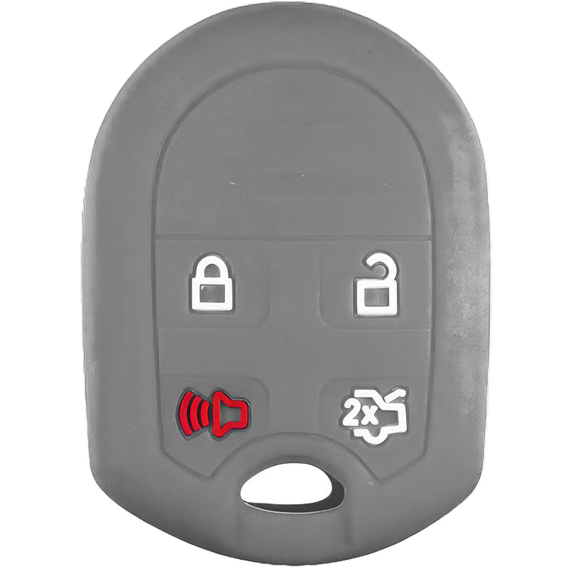 Silicone Key Fob Cover For Ford 4 Buttons Remote Head Key