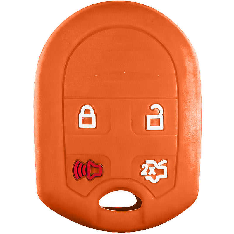 Silicone Key Fob Cover For Ford 4 Buttons Remote Head Key