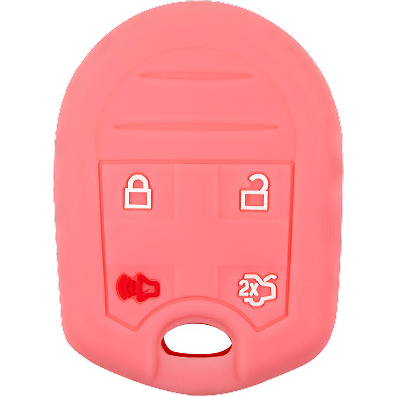 Silicone Key Fob Cover For Ford 4 Buttons Remote Head Key
